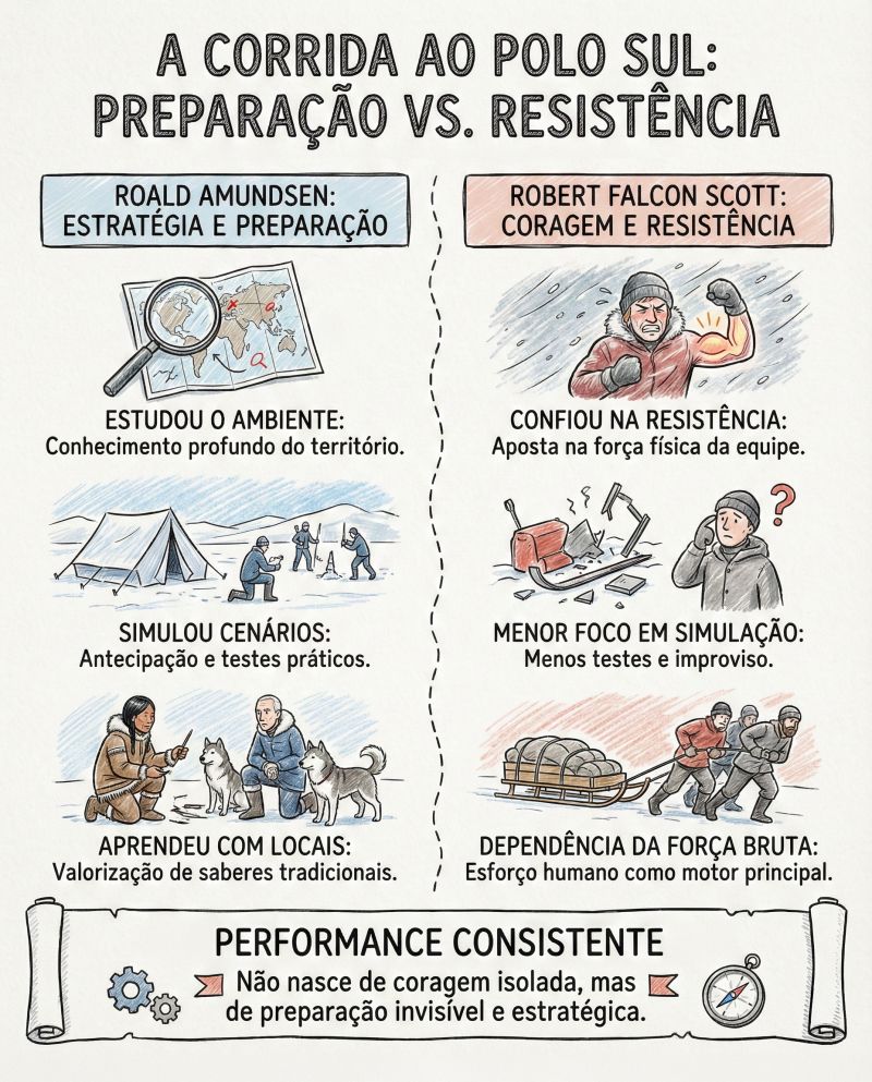 Por que algumas empresas crescem e outras apenas reagem