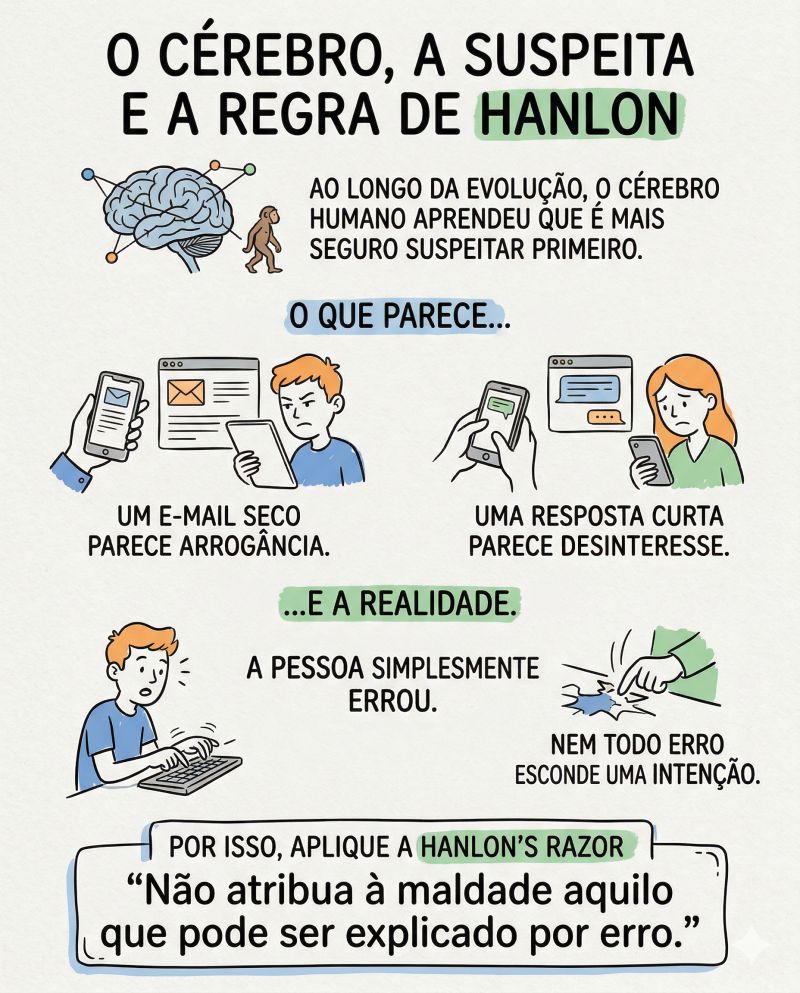 O verdadeiro problema nunca é o que aconteceu