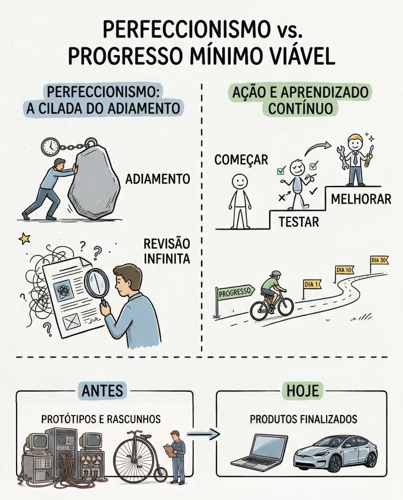 O perfeccionismo não te impede de começar, ele sabota a entrega